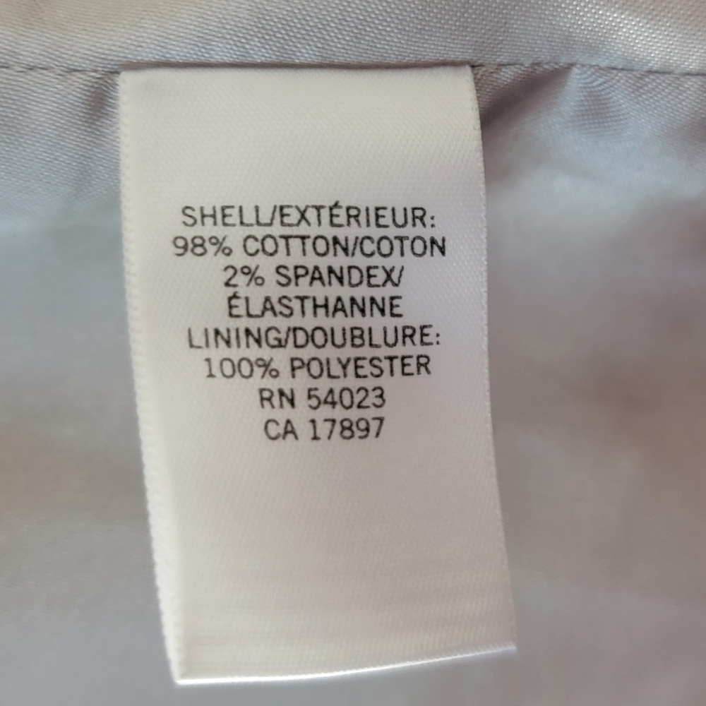 Womens Hip Length Trench Coat Diamond Pattern Banana Republic Size M - Picture 11 of 12